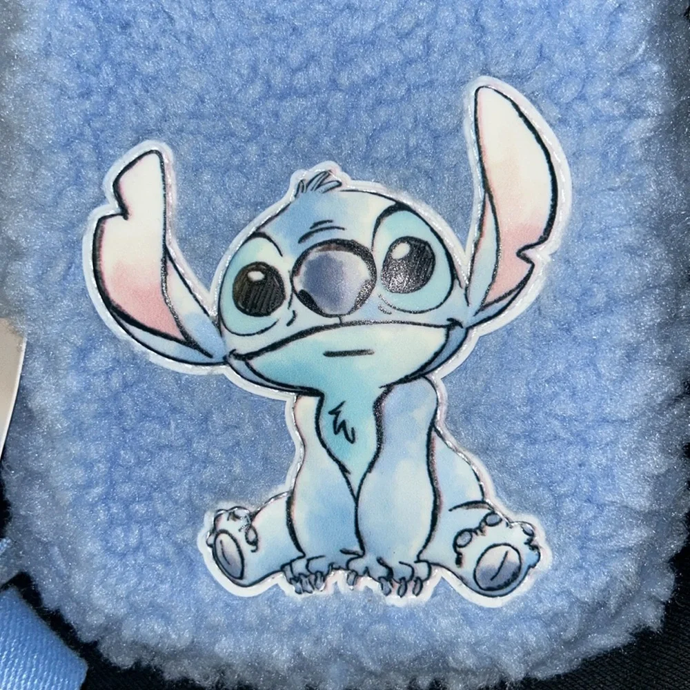 NWT Disney Stitch Fuzzy blue crossbody bag - Picture 3 of 9